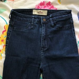 Dark Wash High Waisted Hollister Jeans